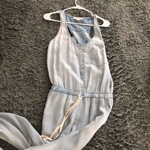 Chambray jumpsuit